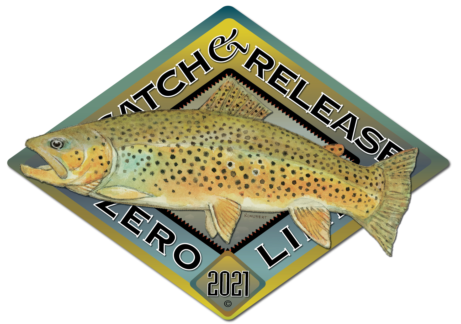 2019 Catch & Release Trout Decal